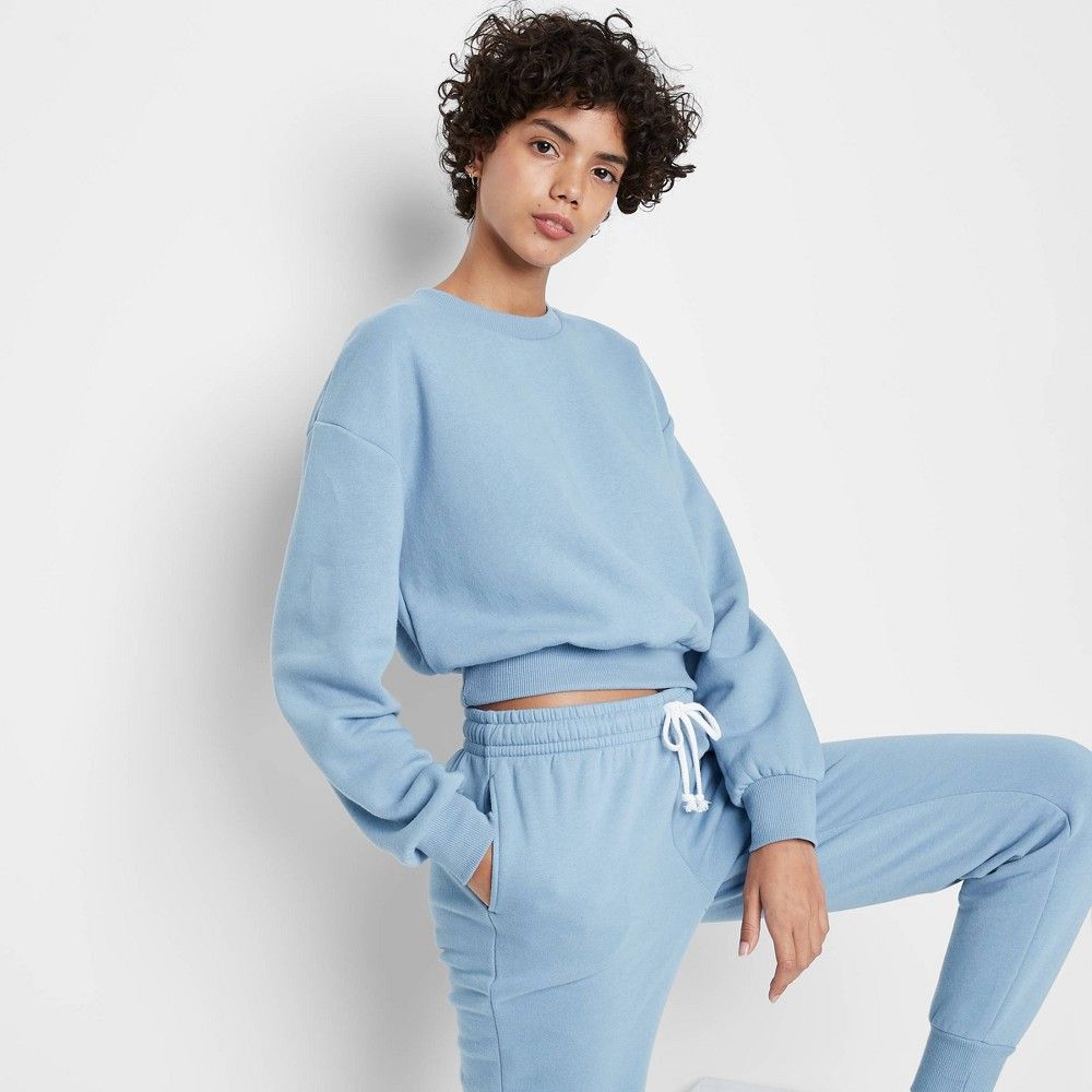Women's Sweatshirt - Wild Fable Blue S | Target