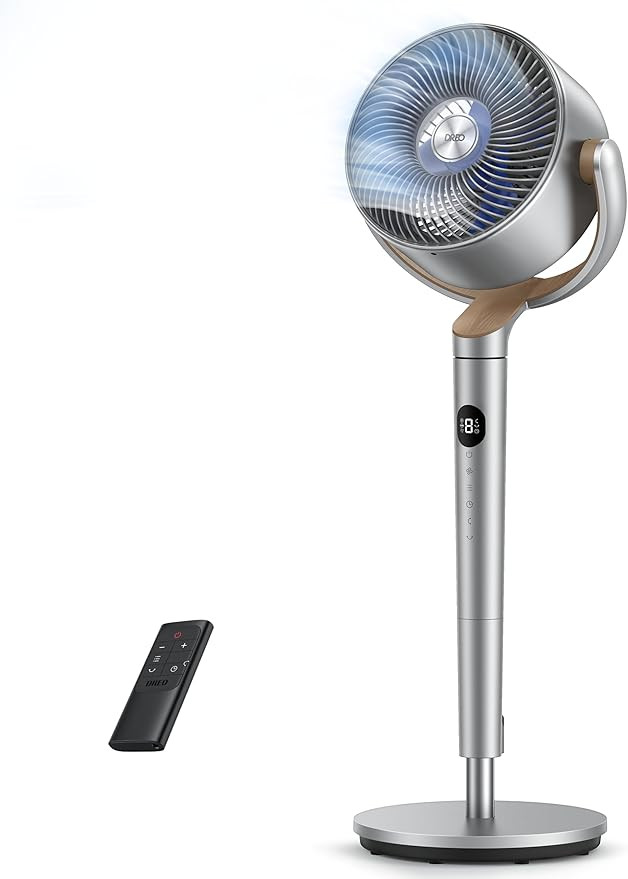 DREO Fan for Bedroom, 120°+120°Omni-directional Oscillating Fan, 90ft, DC Motor, 20 dB Quiet St... | Amazon (US)