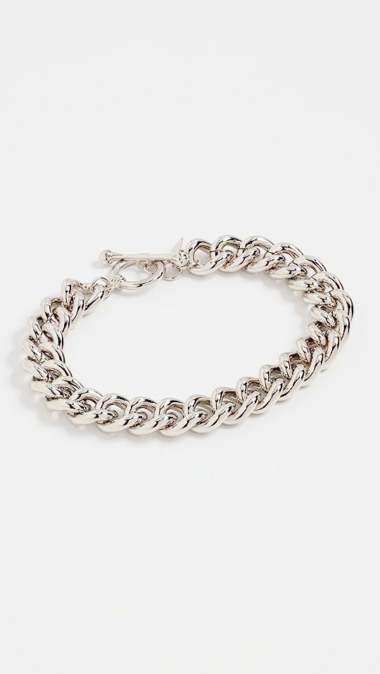 Polished Silver Chain Toggle Anklet | Shopbop