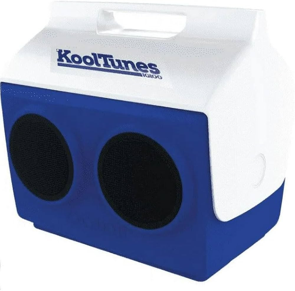 Igloo Cooler KoolTunes Bluetooth Boombox Playmate Blue and White 14 Quarter | Amazon (US)