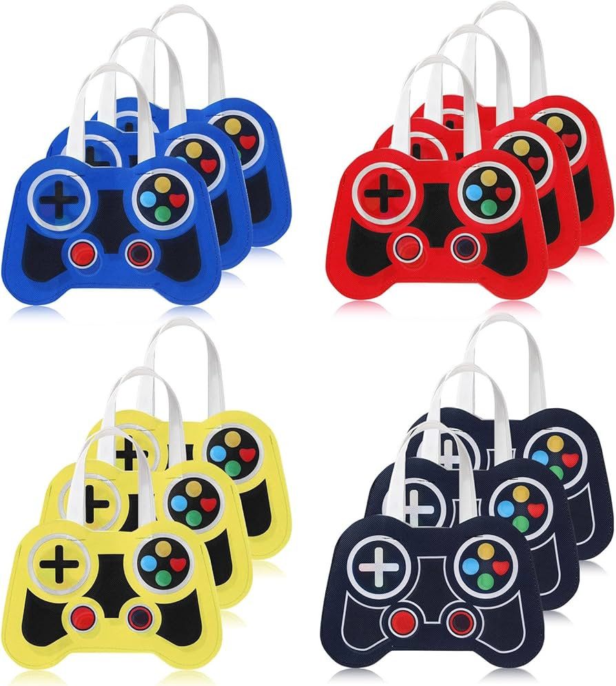 Silkfly 12 bolsas de regalo de fiesta de videojuegos, no tejidas, reutilizables, bolsas de regalo... | Amazon (US)