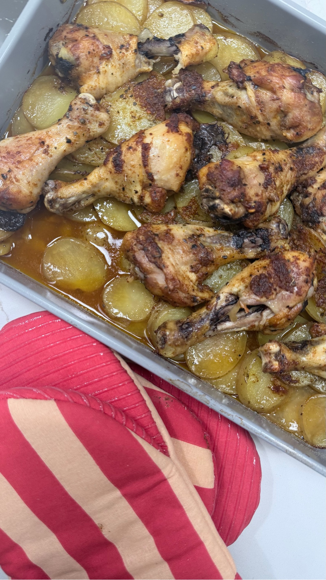 I clearly didn’t look at myself in the mirror before I started filming 😭 but any who, after seasoning my chicken and potatoes I baked at 425 for 1 hour covered and then uncovered for 15 minutes. This was a hit in my house and I might have to make it more often 

#LTKmomlife #LTKvlog #LTKdayinmylife