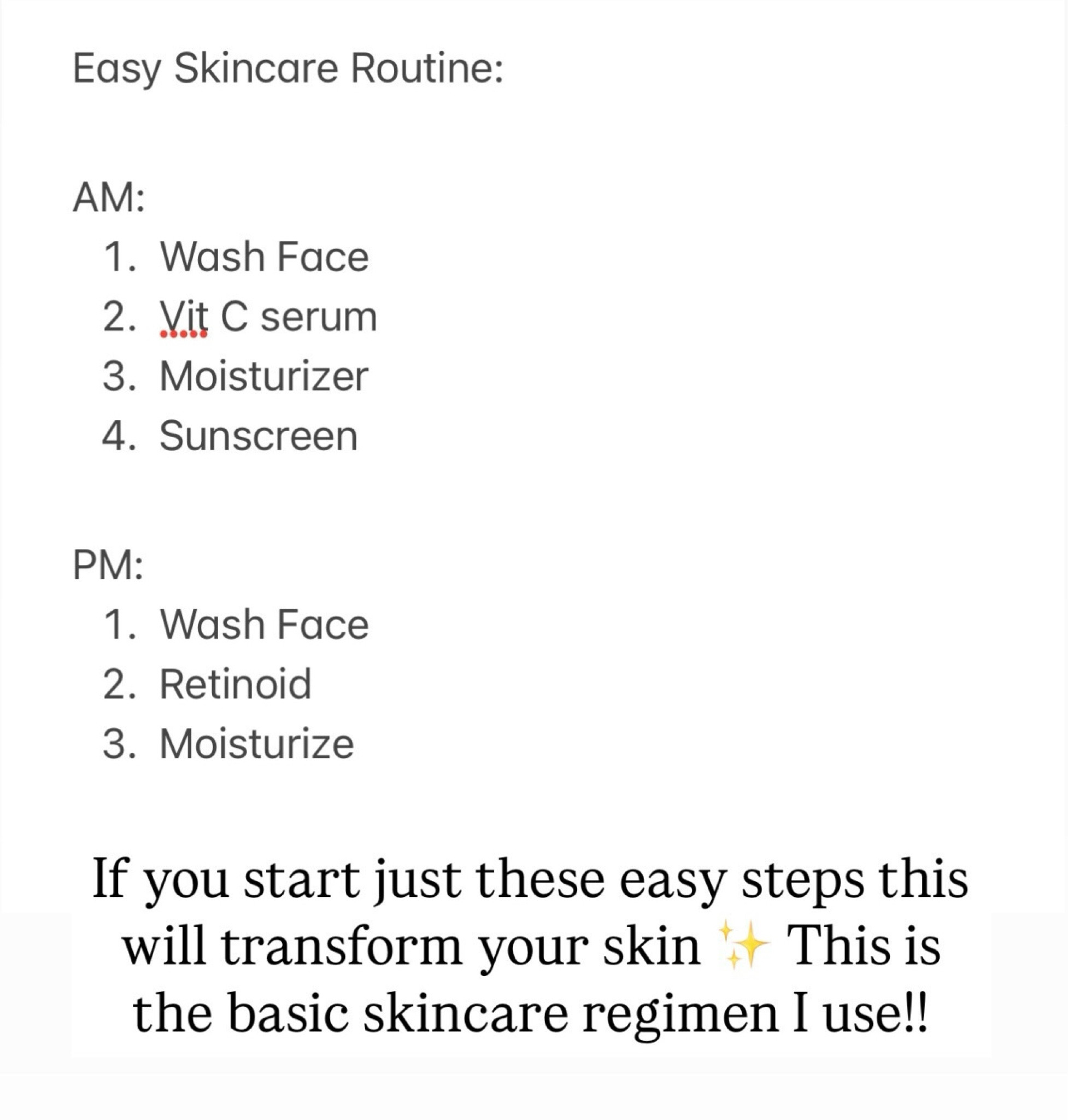 Easy skincare regimen I use!! 

#LTKFindsUnder50 #LTKBeauty