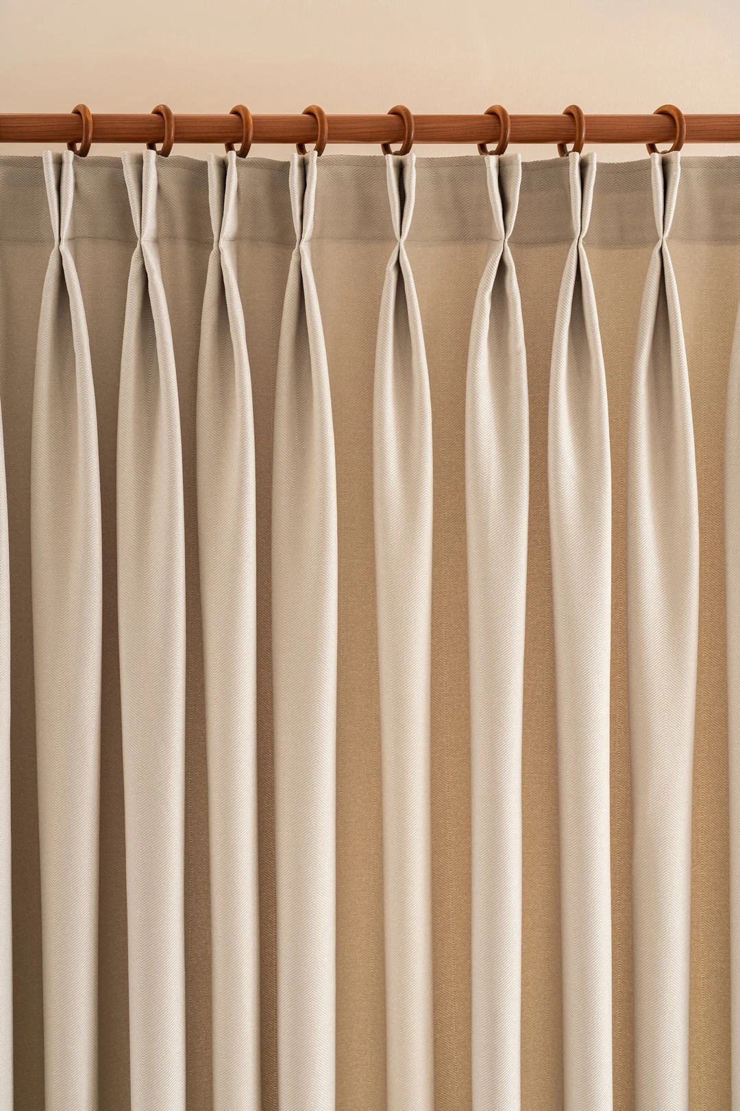 Double Pinch Pleated Linen Curtains, 25 Colors, Modern Living Room Curtains. - Etsy | Etsy (US)