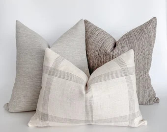 Keeping it Interesting Pillow Cover Set, Decorative Pillow Grouping, Boho Pillows, Designer Pillo... | Etsy (US)