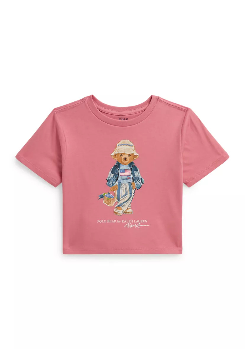 Girls 2-6x Polo Bear Cotton Jersey Boxy T-Shirt | Belk
