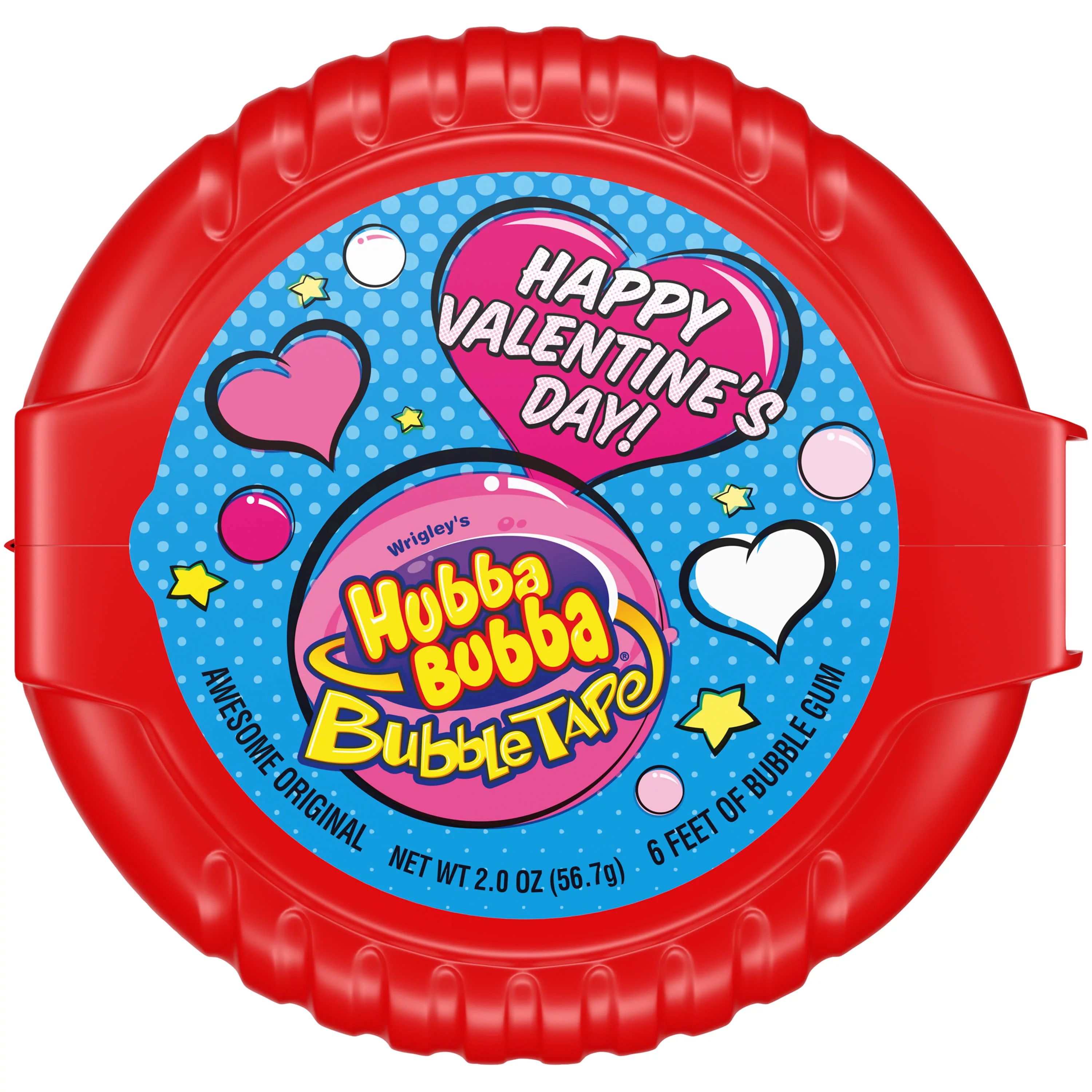 Hubba Bubba Bubble Tape Chewing Gum, Valentine's Bubble Gum - 2 oz - Walmart.com | Walmart (US)