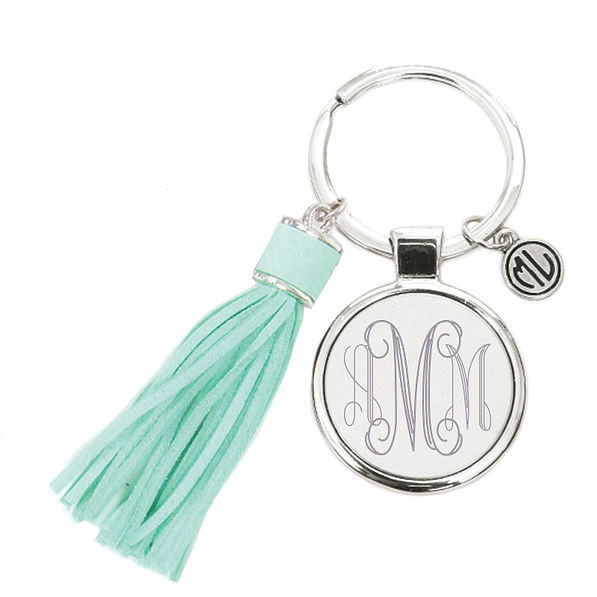 Monogrammed Tassel Key Chain | Marleylilly
