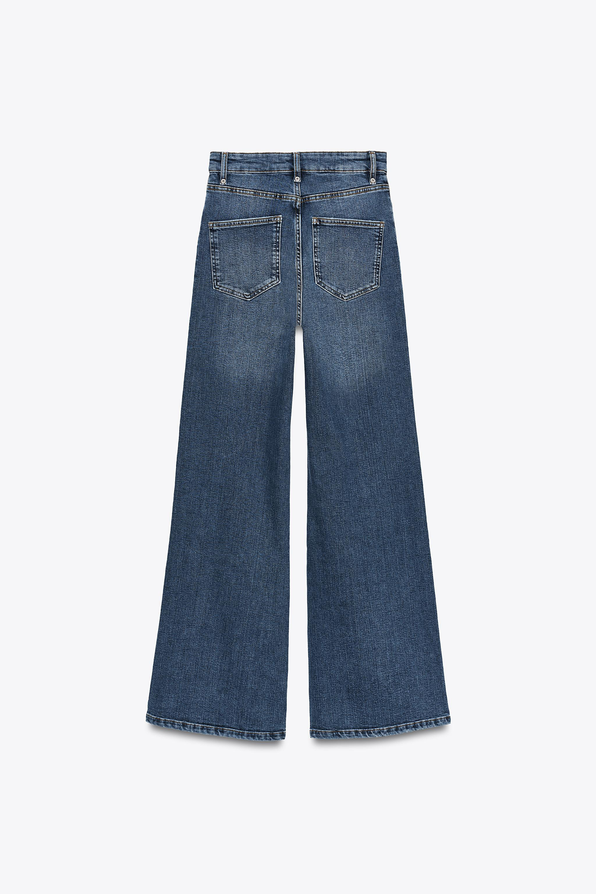 ZW COLLECTION HIGH RISE WIDE LEG JEANS | Zara US