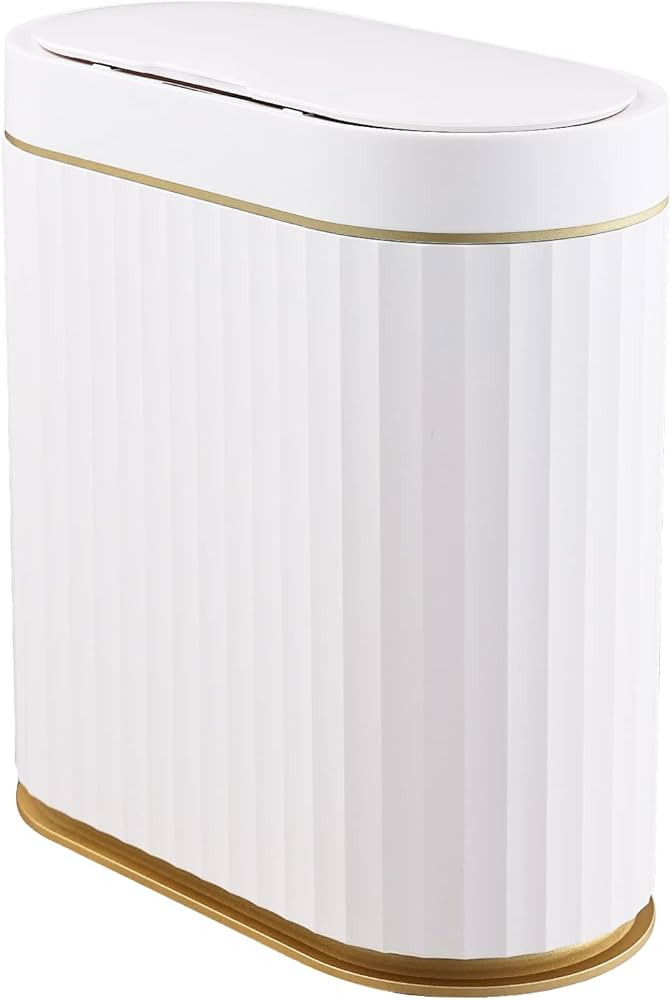ELPHECO Bathroom Trash Can with lid 2.5 Gallon Waterproof Motion Sensor Wastebasket, Automatic Tr... | Amazon (US)