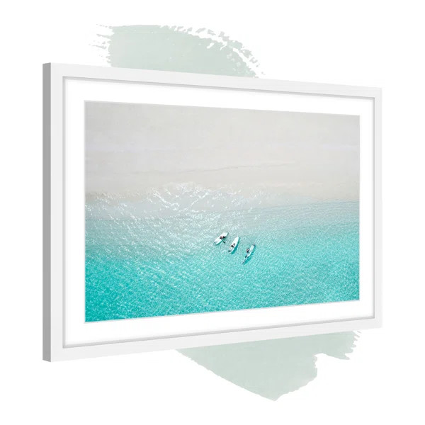 Trois Bateaux - Picture Frame Photograph | Wayfair North America