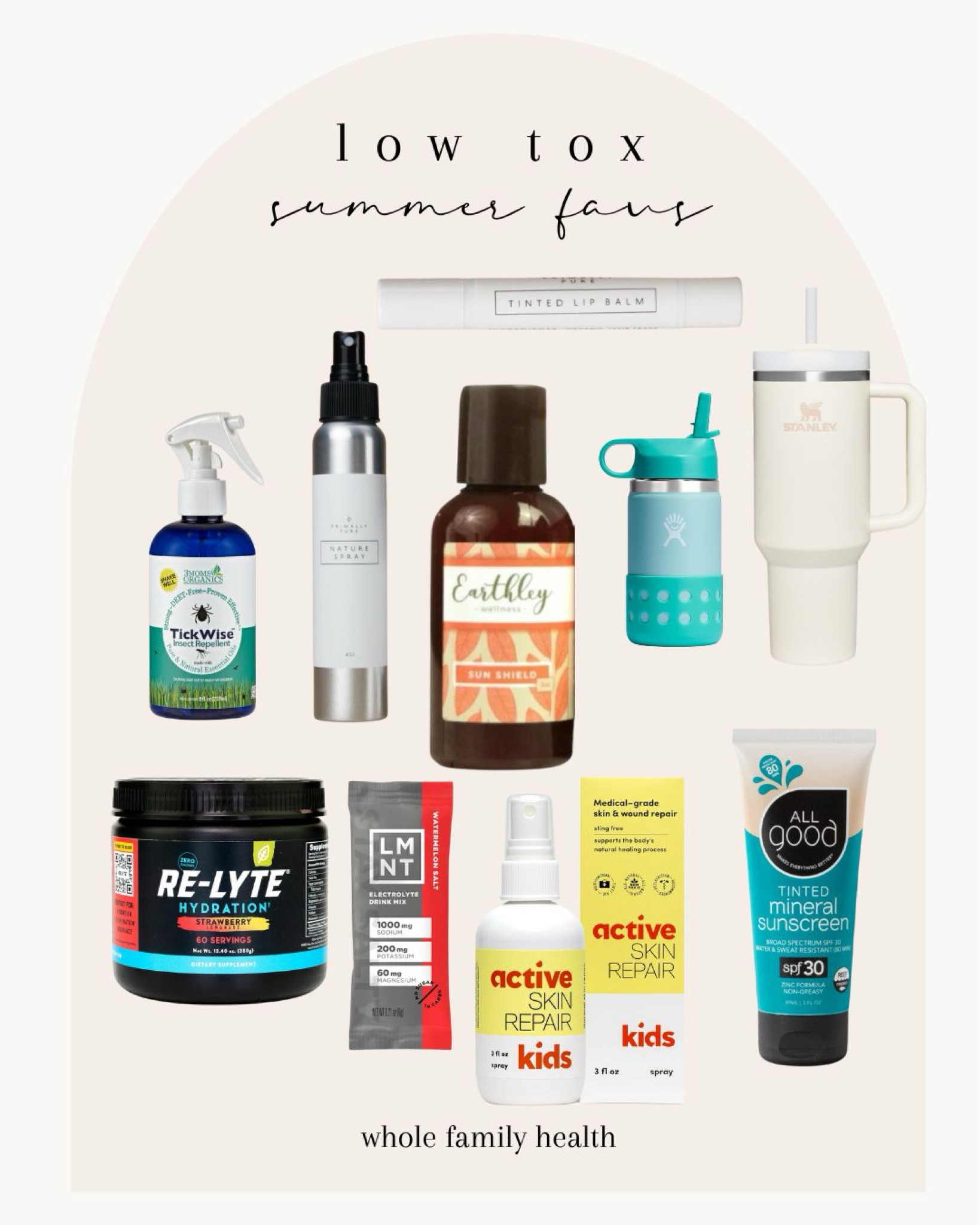 low tox summer favs ☀️🌻🕶️

use WHOLEFAMILYHEALTH for an additional 10% off all Primally Pure orders!