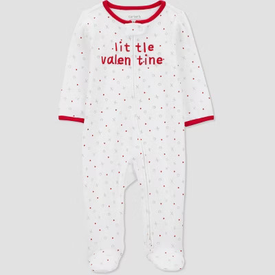 Carter's Just One You® Baby Valentine's Day Little Valentine Sleep N' Play - White | Target