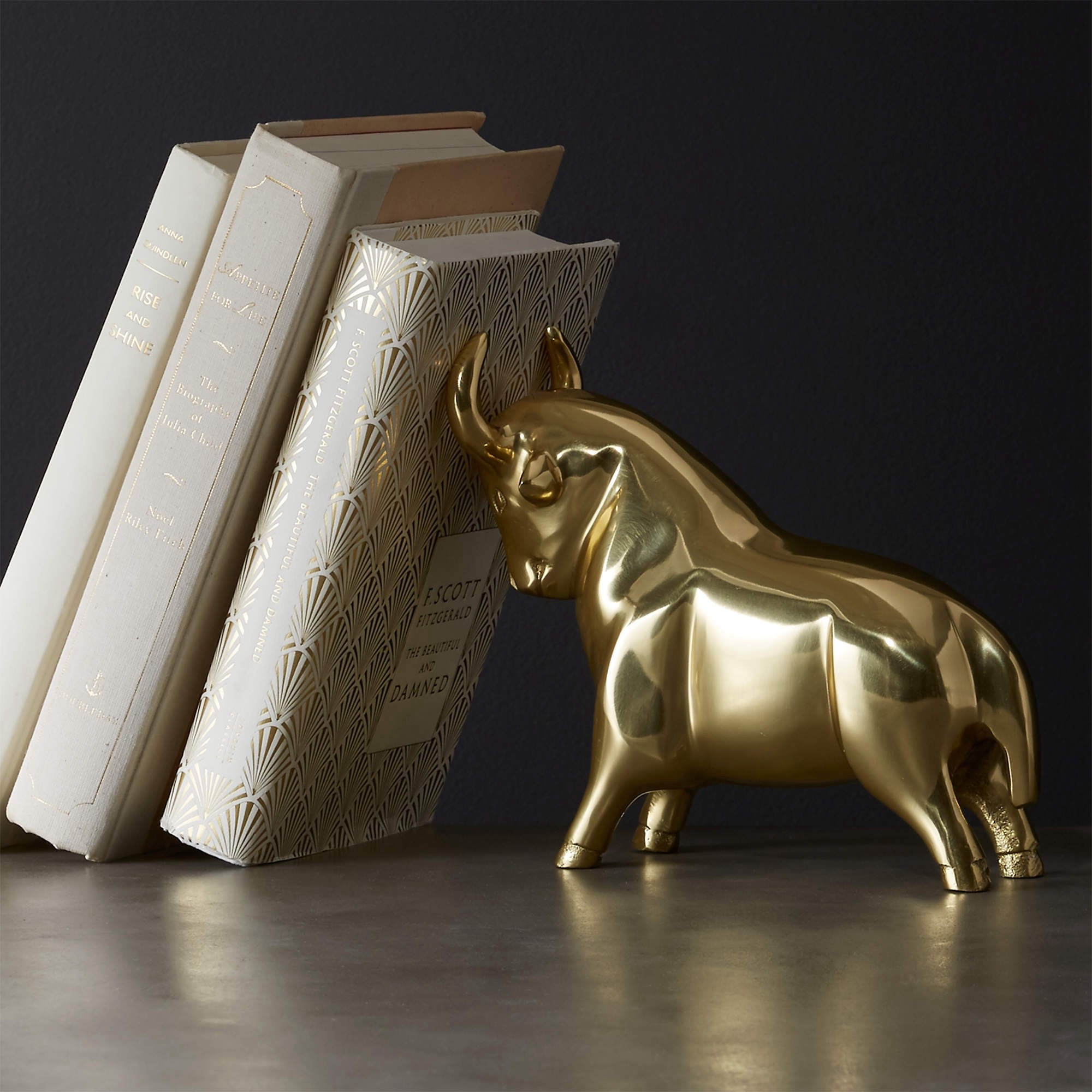 The bull gold doorstop bookend 

We love the decorative gold door stopper holds steady. It is also great to use as a bookend  

#LTKNYFW #LTKU #LTKStyleTip
