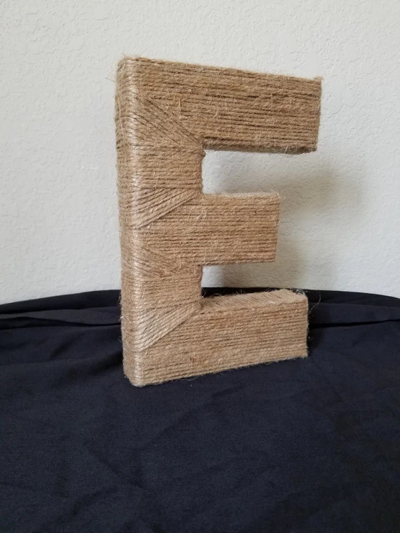 Twine Letter Rope Letters Twine wrapped letter Monogram | Etsy | Etsy (US)