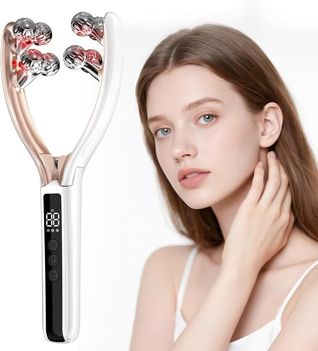 Doge&Vollar Face and Neck Massager | Jaw Massager with Face Roller | Facial Sculpting Tool for Tm... | Amazon (US)