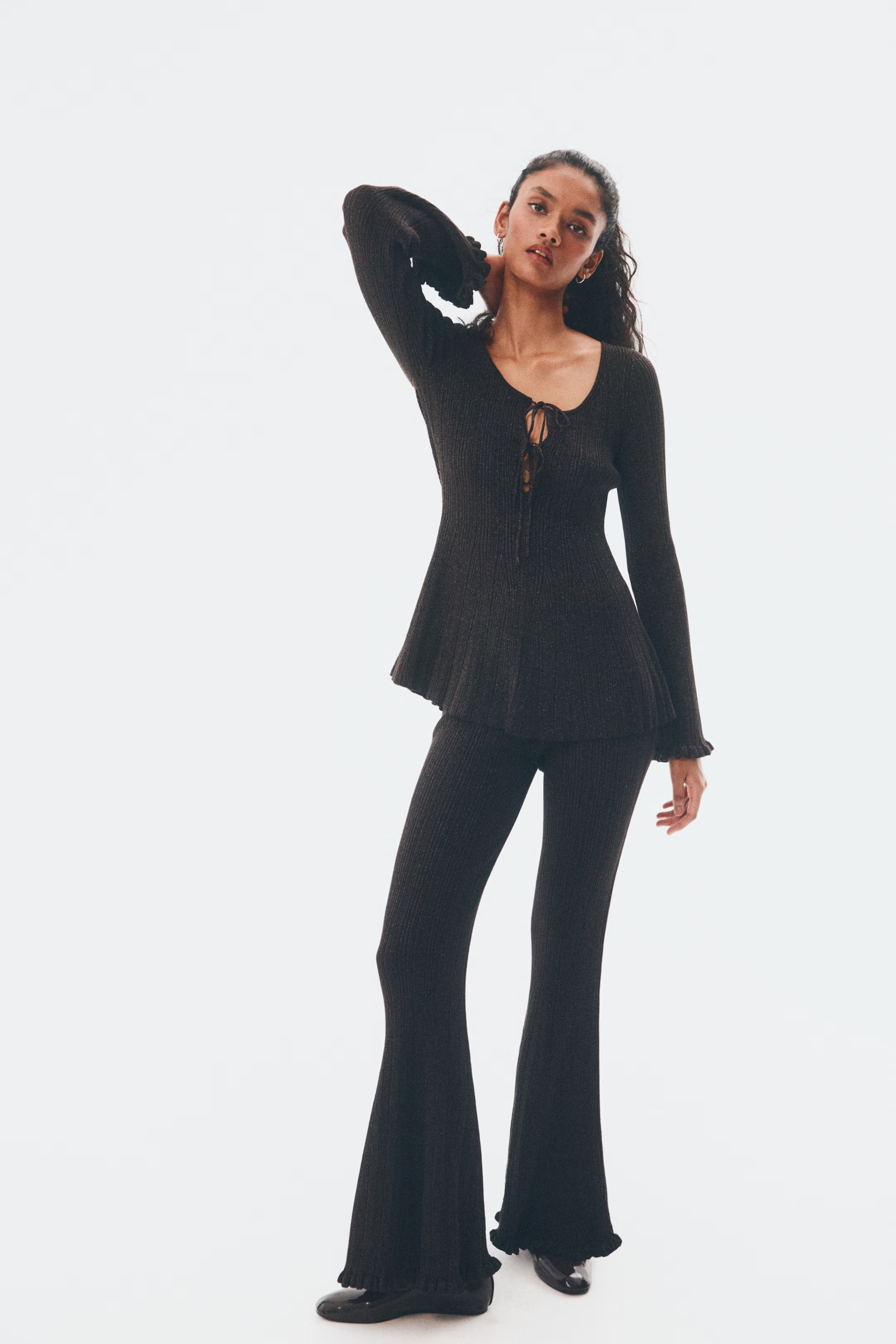 Shimmery Rib-Knit Top | H&M (US + CA)