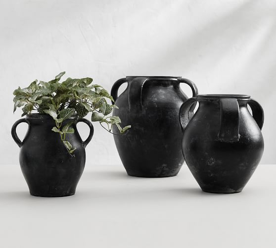 Joshua Vase, Black - Small | Pottery Barn (US)
