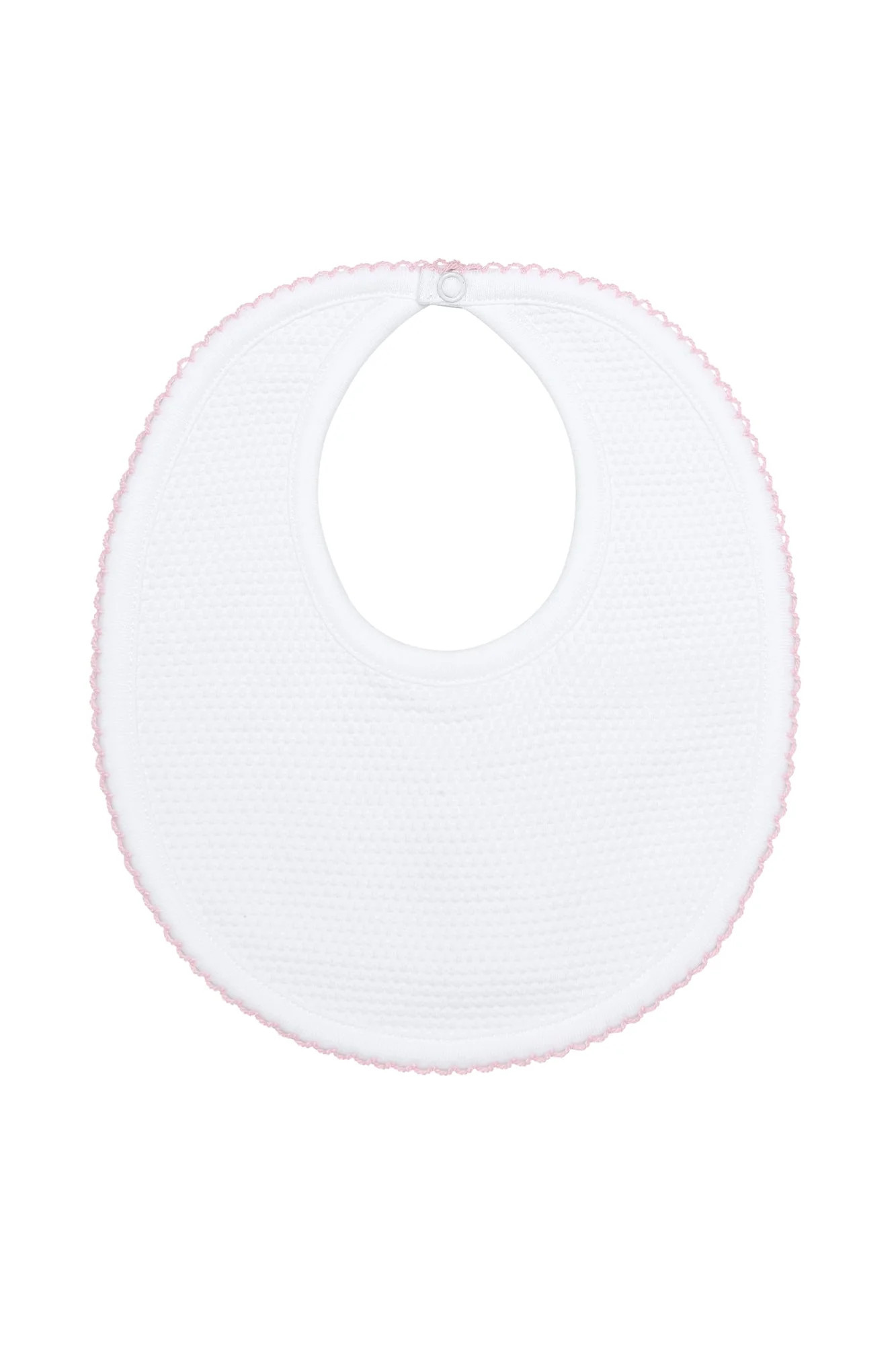 White Bubble Baby Bib One Size / Pink | EMILIA GEORGE®