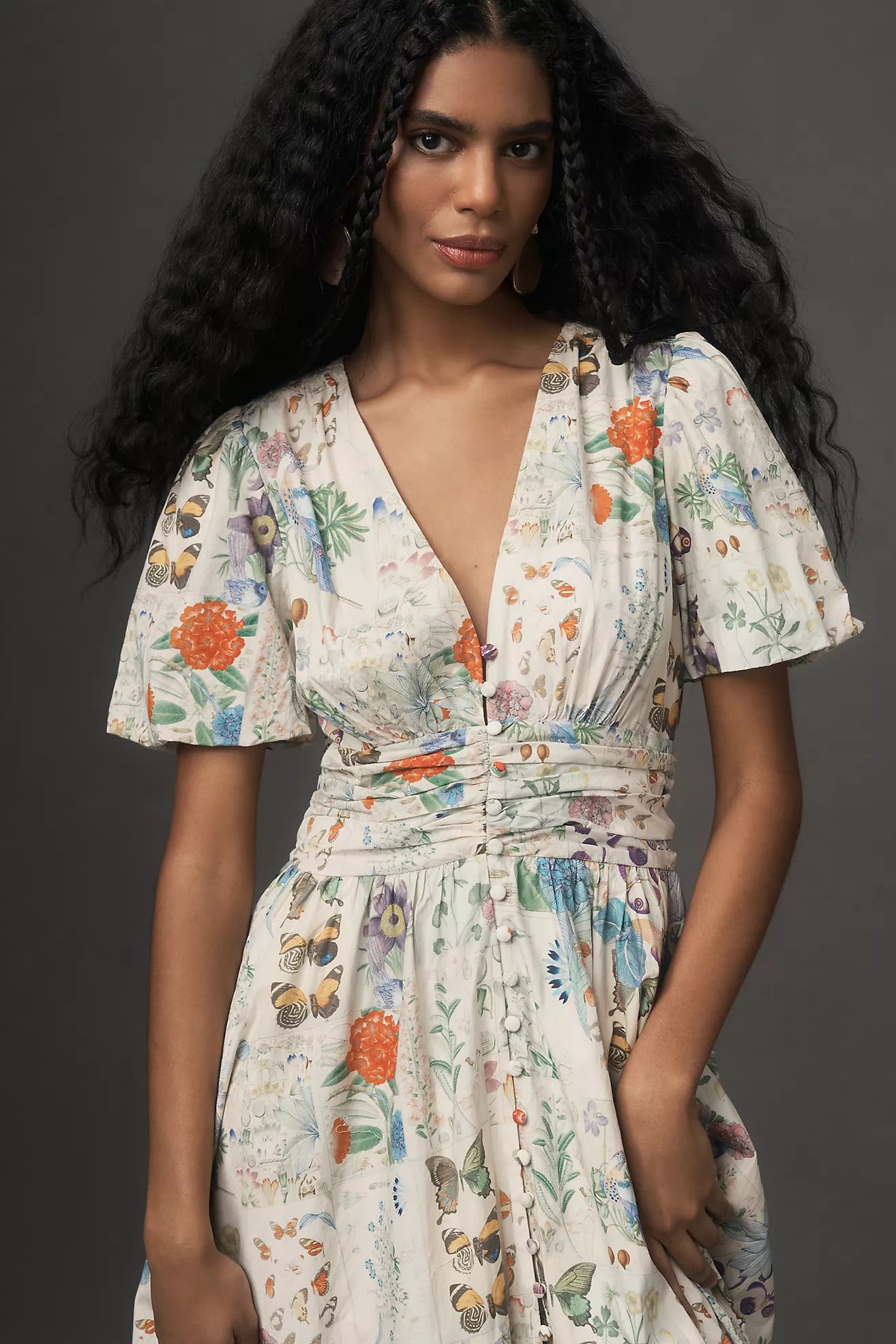 The Katerina Button-Front Dress | Anthropologie (US)