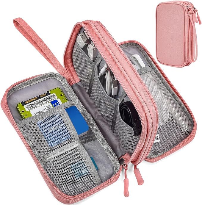 Electronic Organizer Travel Cable Accessories Bag, Electronic Organizer Case, Electronic Accessor... | Amazon (US)