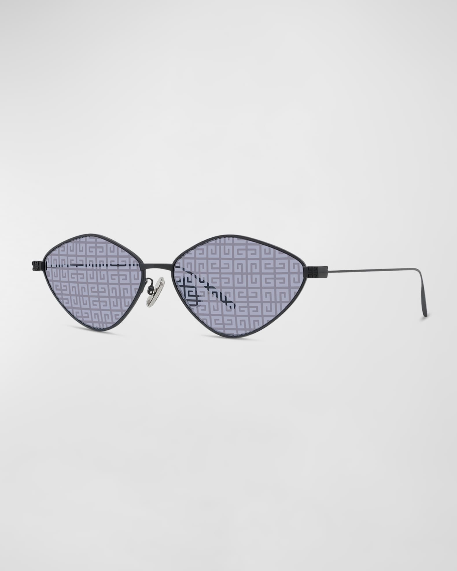 4G Metal Oval Sunglasses | Neiman Marcus