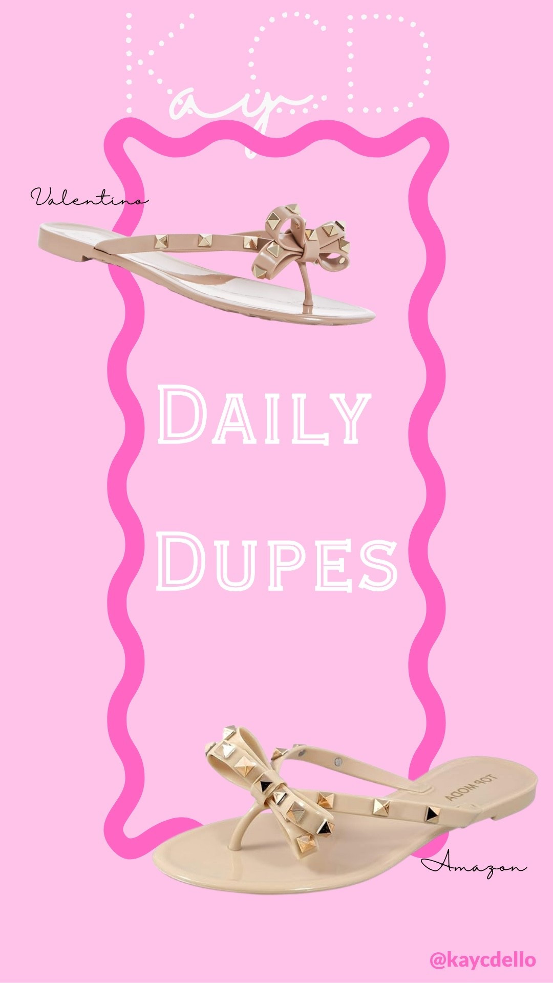 DAILY DUPE you need for summer 👡✨

Tell me why this looks just like the Valentino version… but for a fraction of the price on Amazon 👀

Same studded bow, same chic vibe, same “effortless put together” look… just without the $$$ 🙃

These are PERFECT for:
✨ everyday errands
✨ beach + vacation outfits
✨ throwing on with literally anything
✨ that “cute but comfy” summer vibe

I’m sorry but I will always choose the dupe when it looks THIS good 🤭

Be honest… are you team designer or dupe?! 👇

#LTKFinds #LTKUnder50 #LTKSummer #AmazonFinds #DesignerDupe #ValentinoInspired #SummerStyle #EverydayOutfits #AffordableFashion #TrendingNow

#LTKgrwm #LTKWorkwear #LTKootd