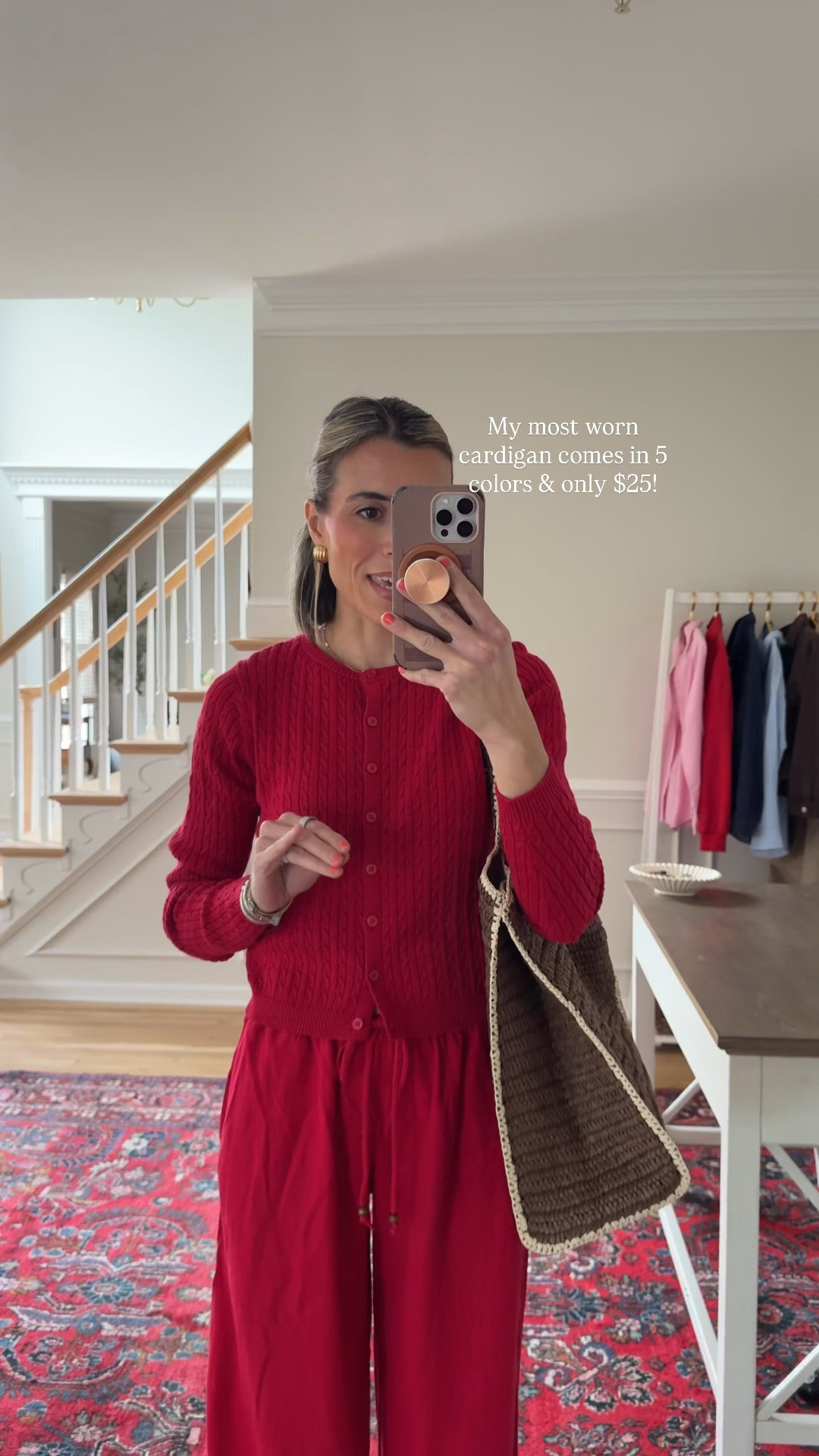 Size small
Cardigan 

Size XS pants 

#LTKootd #LTKmomlife #LTKgrwm