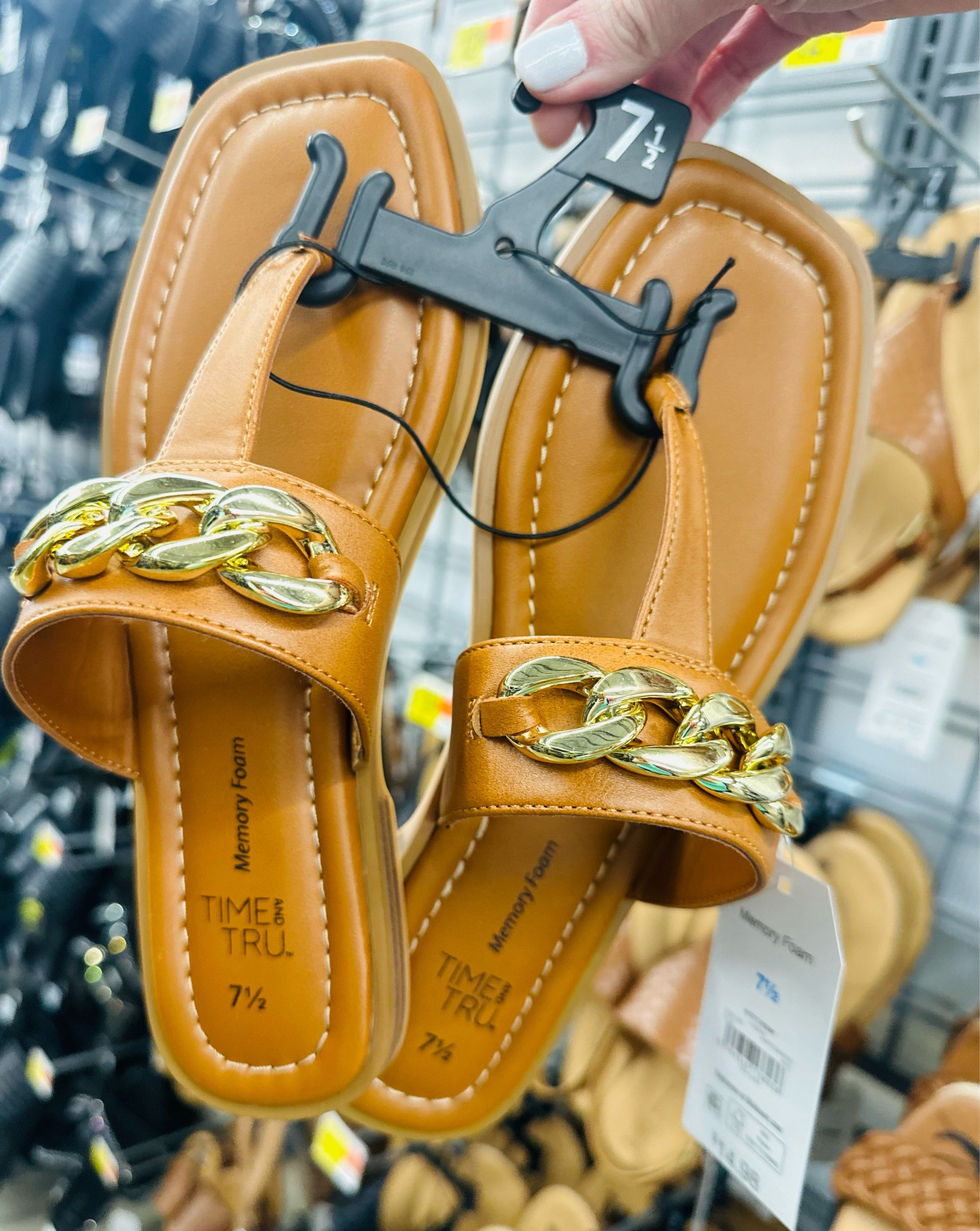 These wal-mart sandals are so cute for spring and summer and under $15! 😍

#walmart #walmartfinds #walmartfashion #walmartfashionfinds #springfashion 

#LTKSpringSale #LTKshoecrush #LTKSeasonal