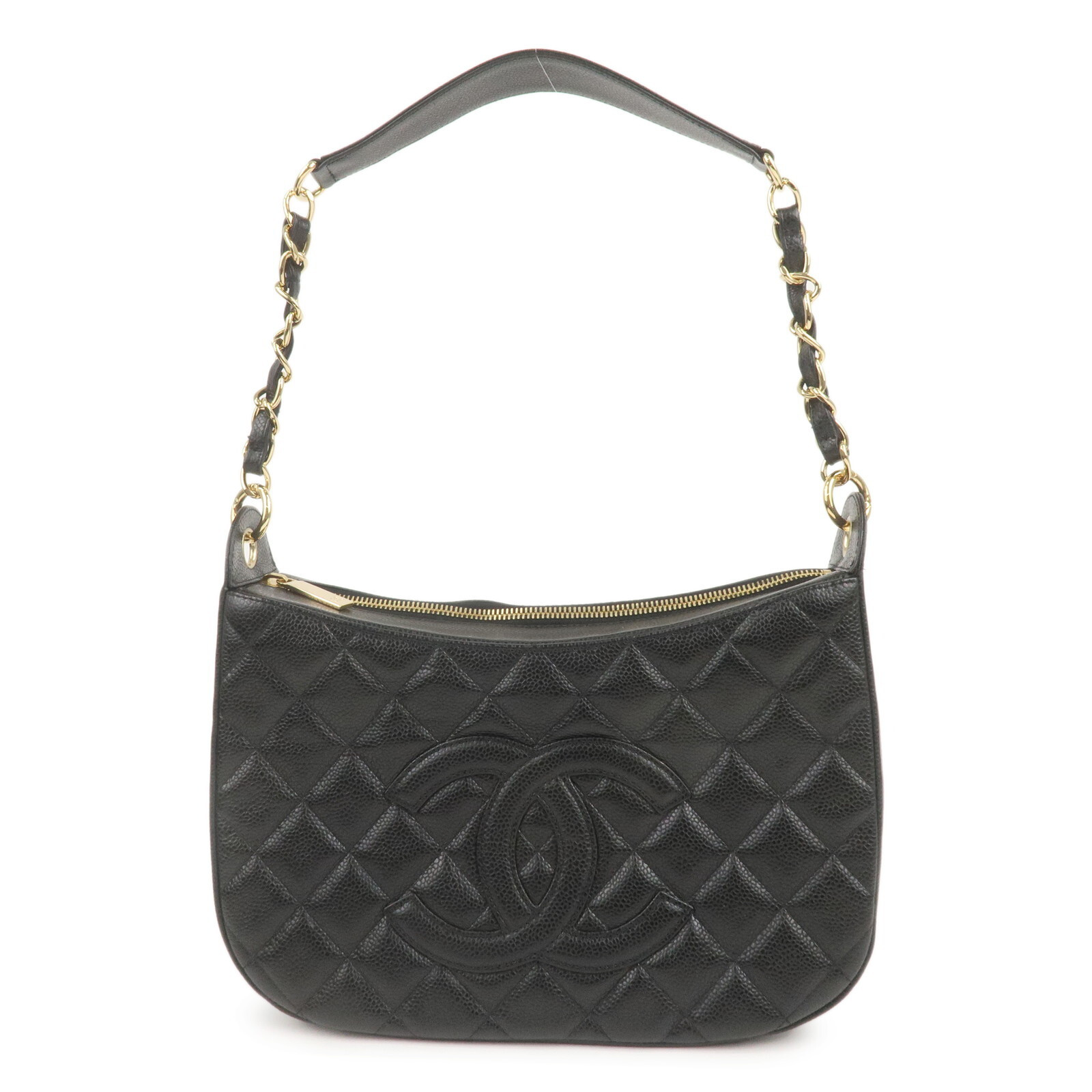 Authentic CHANEL Matelasse Caviar Skin Chain Shoulder Bag Black A20993 Used F/S  | eBay | eBay US