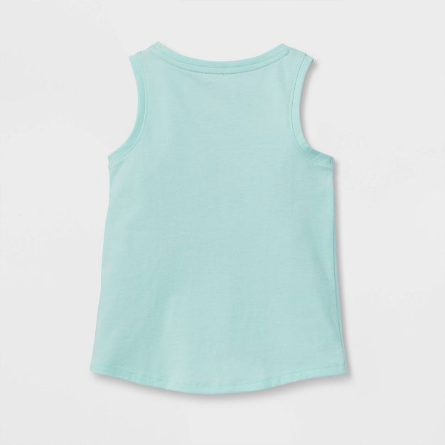 Toddler Girls' Sparkle Ice Cream Knit Graphic Tank Top - Cat & Jack™ Mint | Target