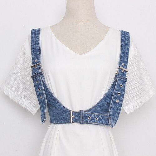 Women Girls Denim Body Harness Corset Belt Adjustable Buckle Straps Decoration  | eBay | eBay US