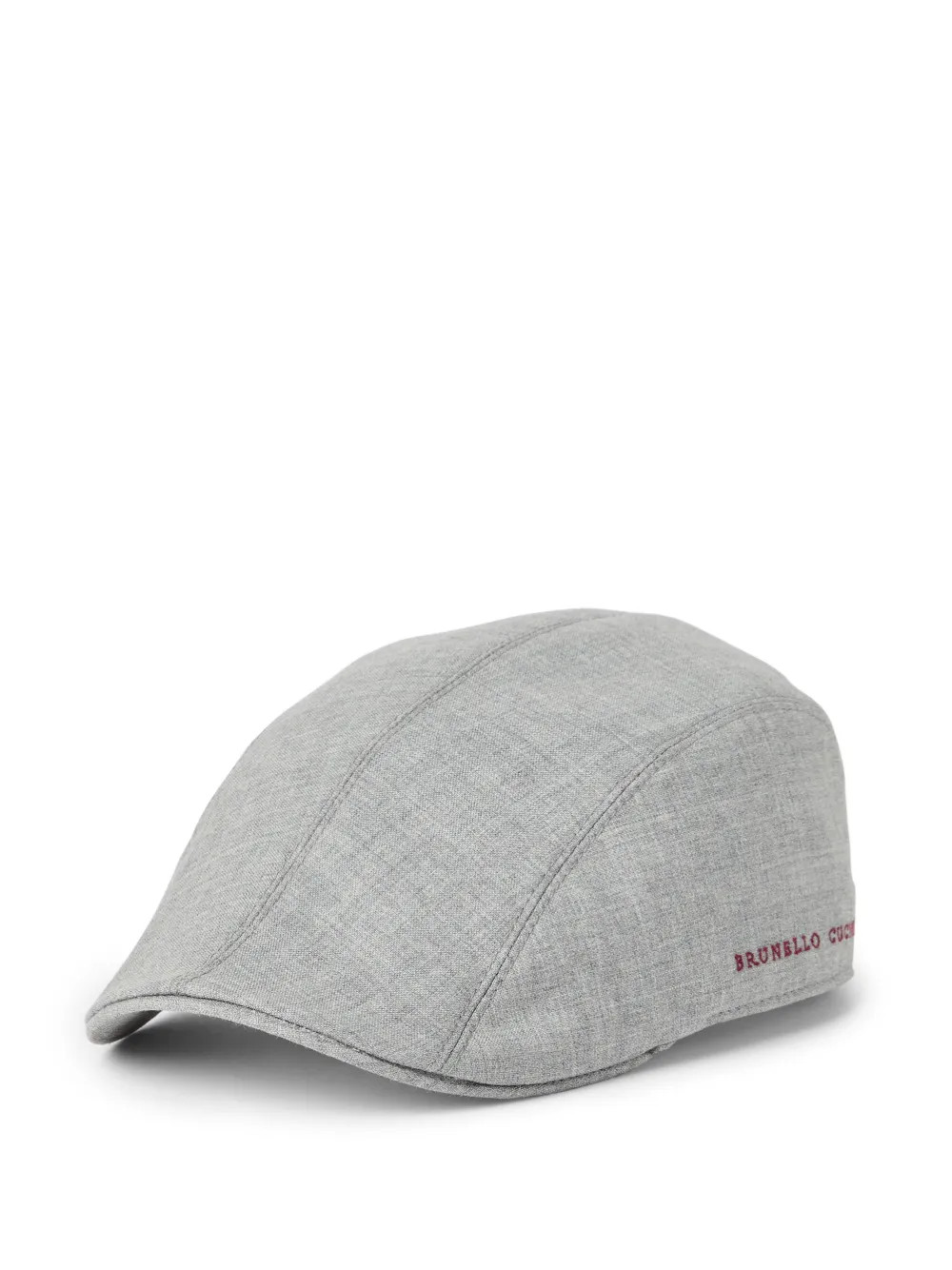 Brunello Cucinelli Virgin Wool Flat Cap | Grey | FARFETCH UK | Farfetch Global