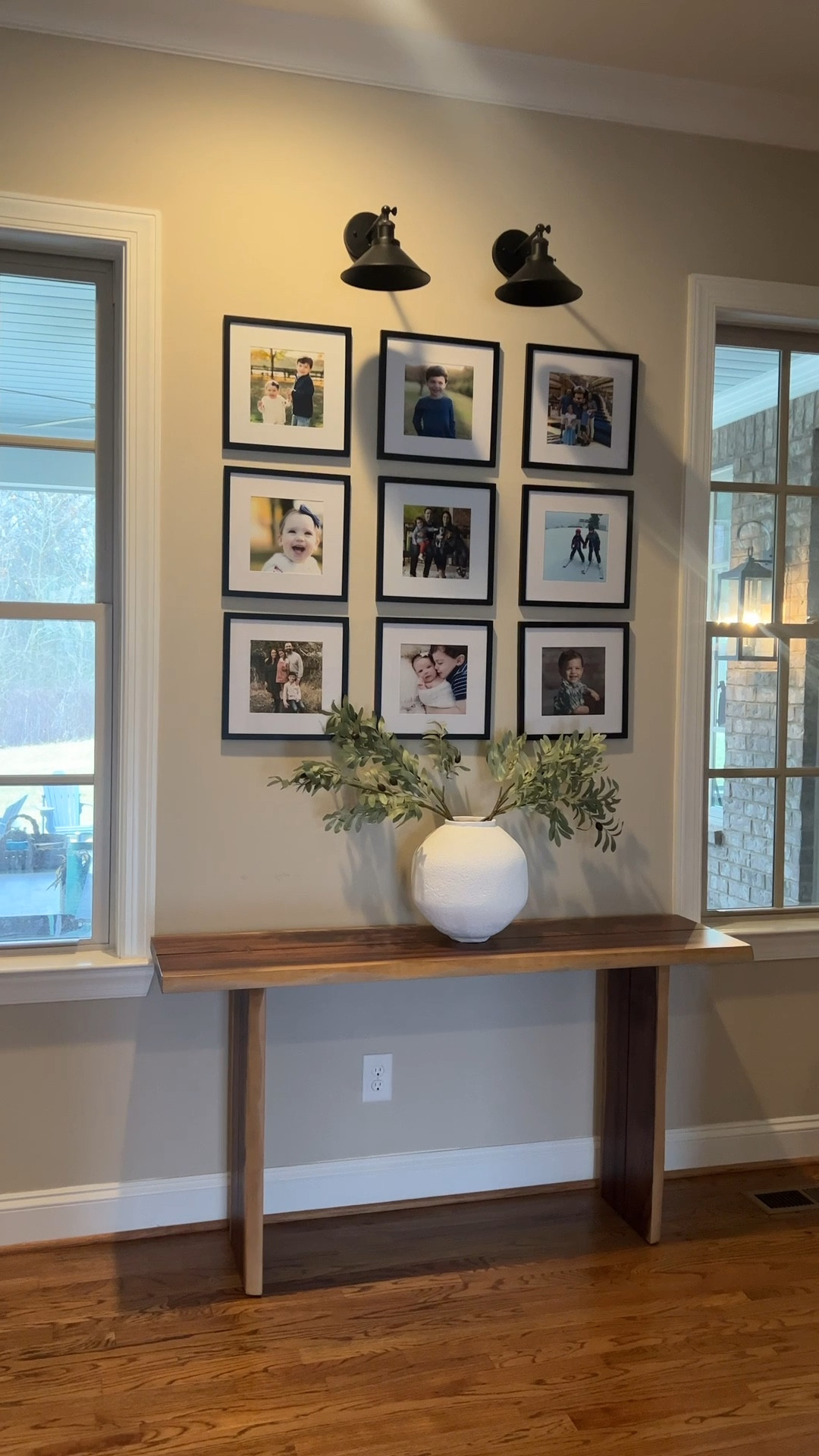 Love this gallery wall in my home! This console table is also one of my favorite pieces! It’s the perfect color and the raw hem detail is gorgeous! 

#LTKSeasonal #LTKHome
