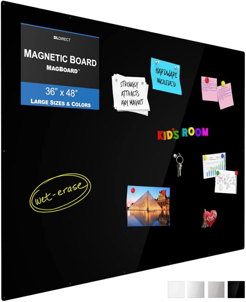 Magnetic Wall Board for Office /Home: Large Bulletin Board, Magnetic Board, 3 Finishes Incl. Whit... | Amazon (US)