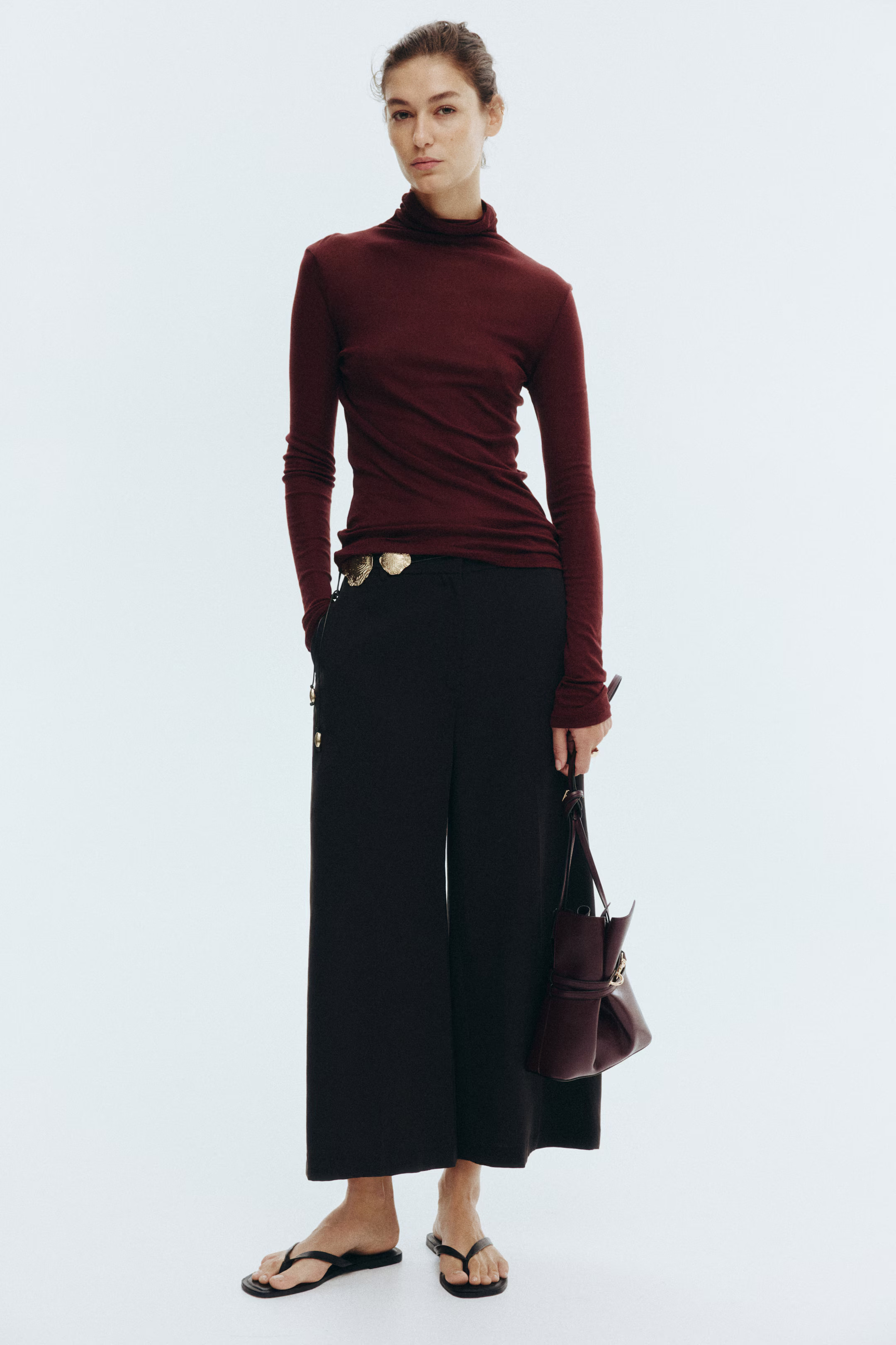 Wide-Leg Ankle-Length Pants | H&M (US + CA)