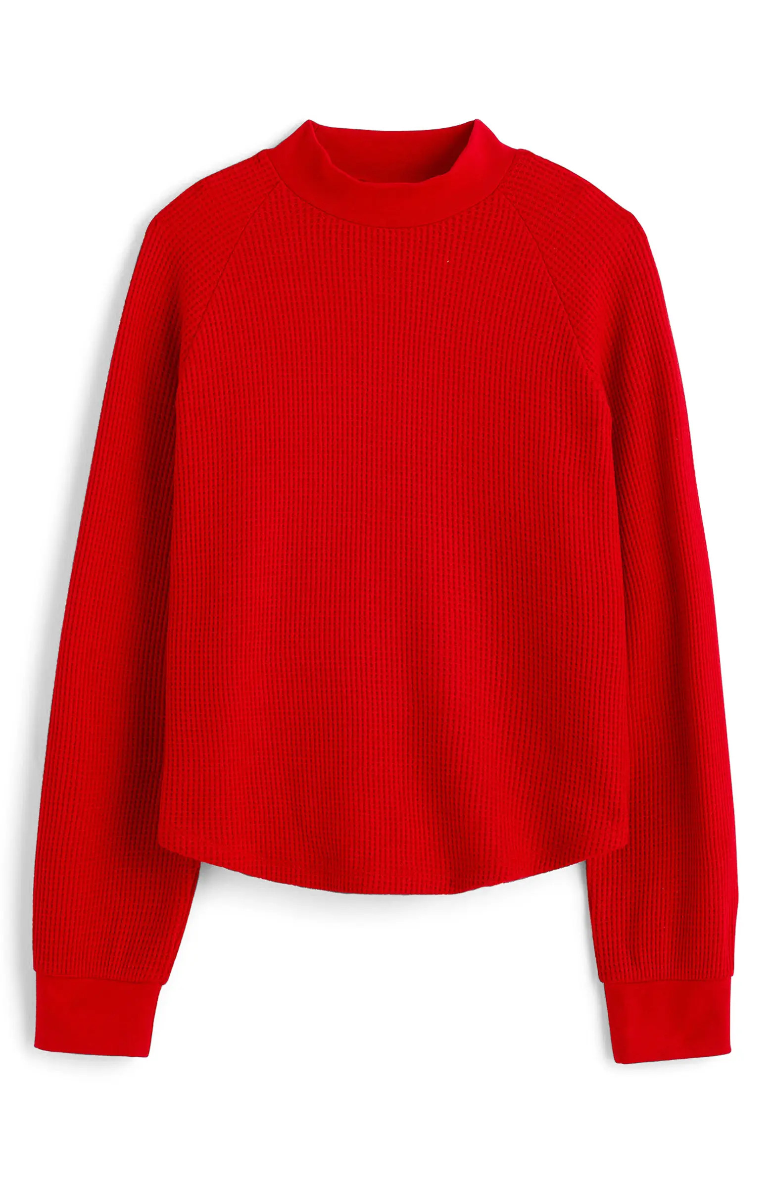 Long Sleeve Waffle Knit Crewneck T-Shirt | Nordstrom