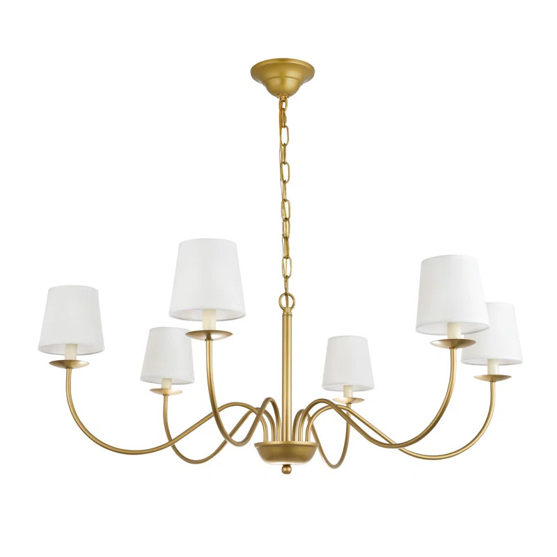 Goin 6 - Light Shaded Classic / Traditional Chandelier | Wayfair North America