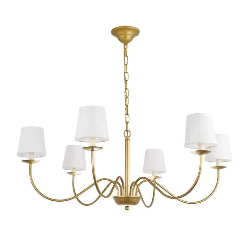 Goin 6 - Light Shaded Classic / Traditional Chandelier | Wayfair North America