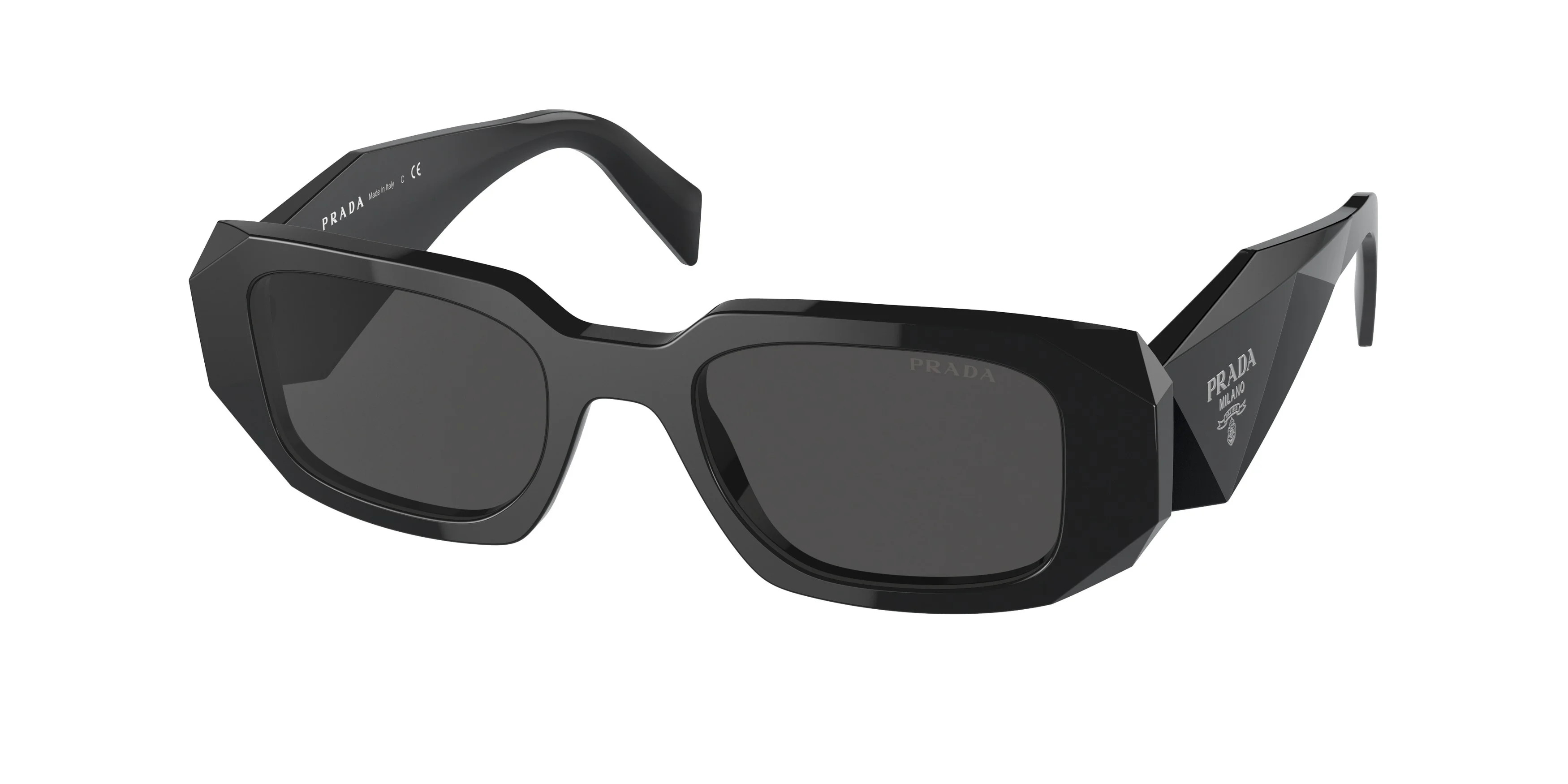 Sunglasses Prada PR 17 WS 1AB5S0 Black Dark Grey - Walmart.com | Walmart (US)