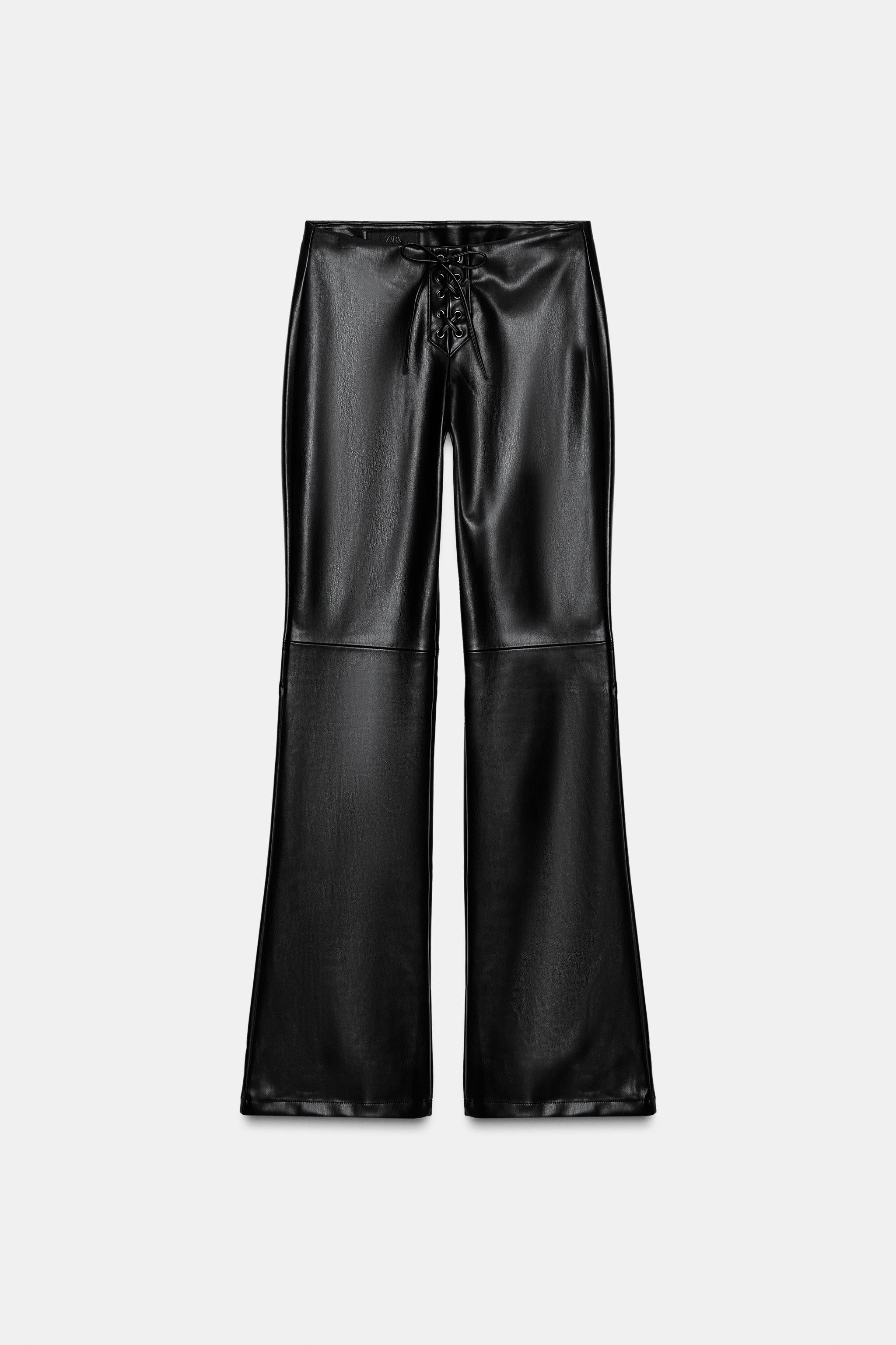 FLARE TROUSERS WITH TIE DETAIL | Zara UK