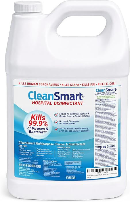 CleanSmart Hospital Disinfectant, Hypochlorous Acid Technology, 1 Gallon | Amazon (US)
