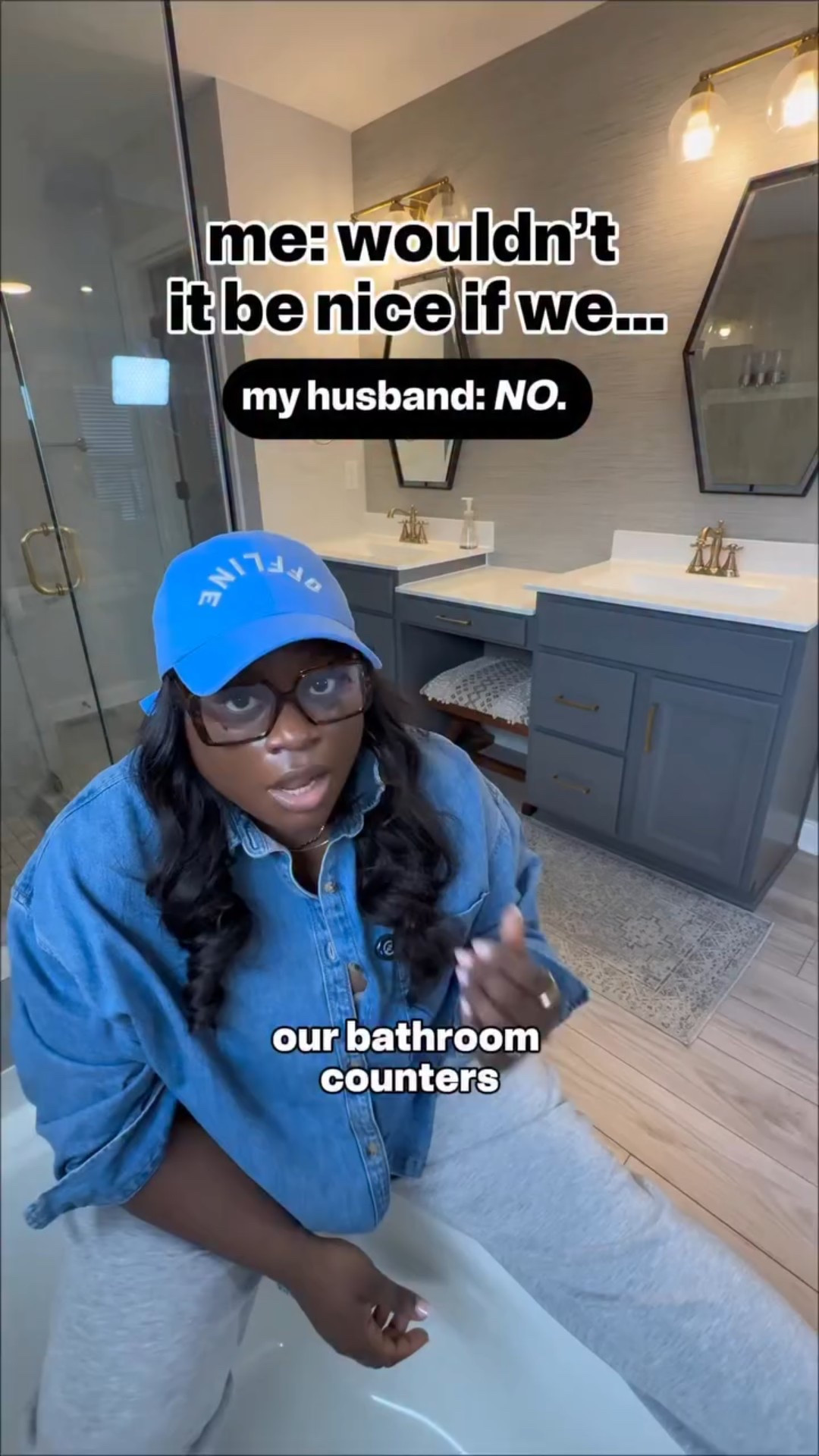 Episode 7: Bathroom Counter Clutter Solve 

when I said we need a solve for all the counter clutter I didn’t mean, put it away..I meant add more storage..duh. Let’s add some medicine cabinets! #homeorganization #bathroominspo #bathroomstorage #organization  #nesting