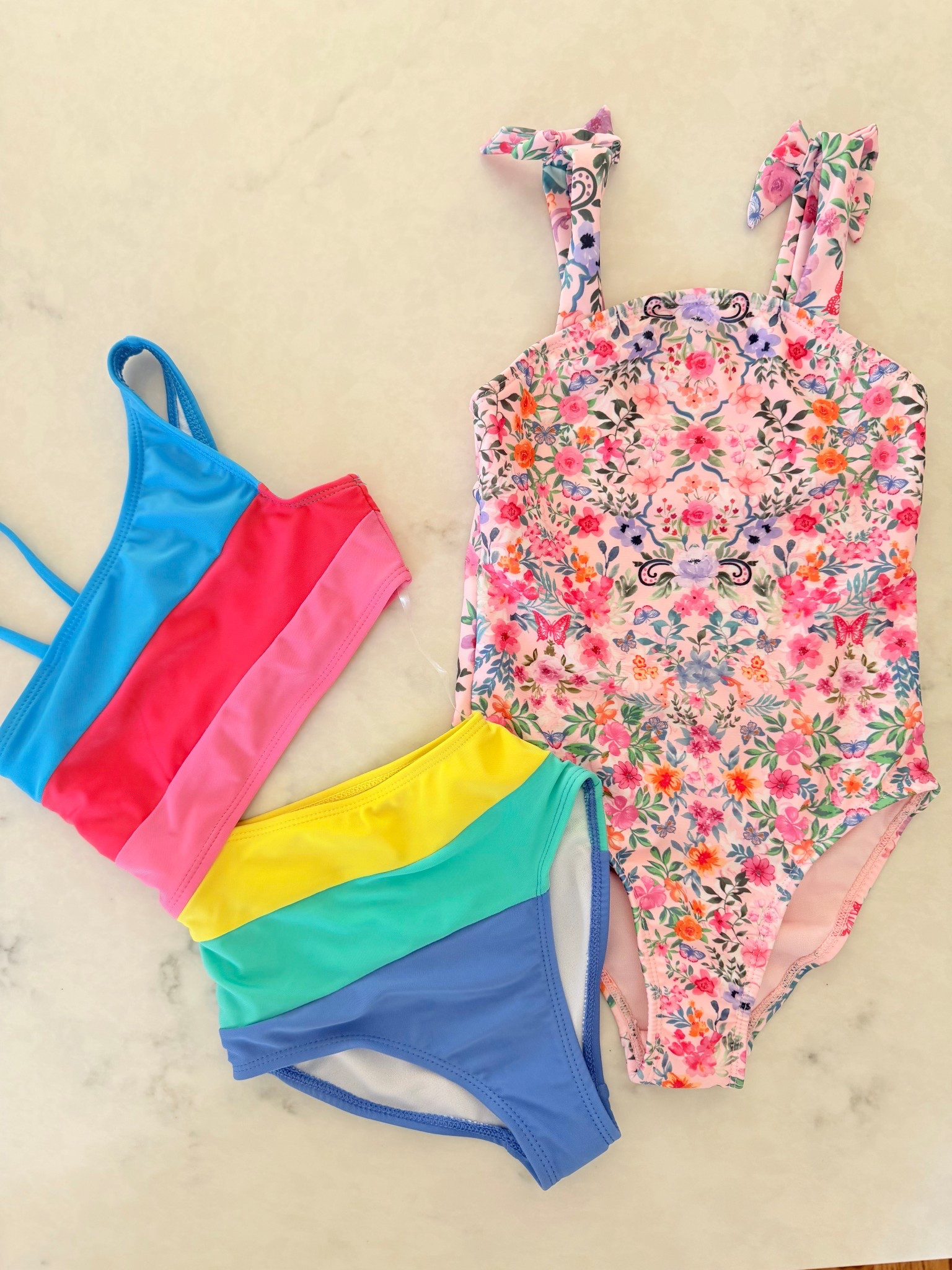 Girls swimsuits! @walmart #walmartfinds 
