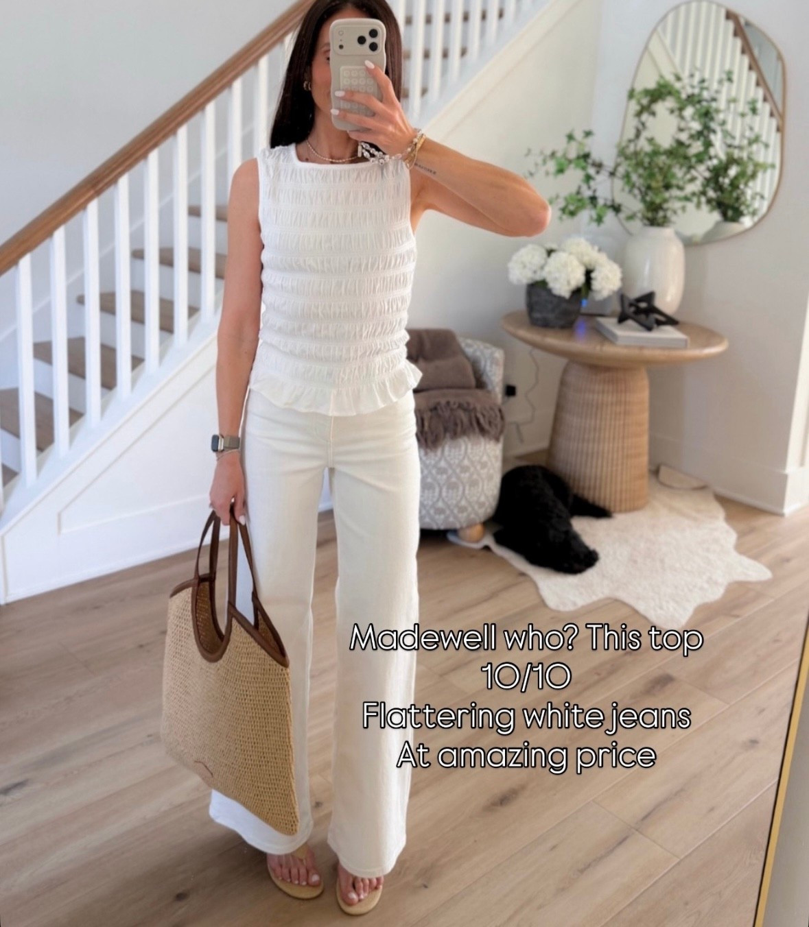 This top is so good and gives that elevated designer look without the price tag. The texture is so flattering and paired with these white jeans it’s the easiest chic spring outfit.

Target finds, target spring, white outfit, spring outfit ideas, chic neutral outfit, white jeans outfit, elevated basics, everyday style, casual chic look, affordable fashion, spring wardrobe staples, annabrstyle

#LTKootd #LTKTravel #LTKSeasonal