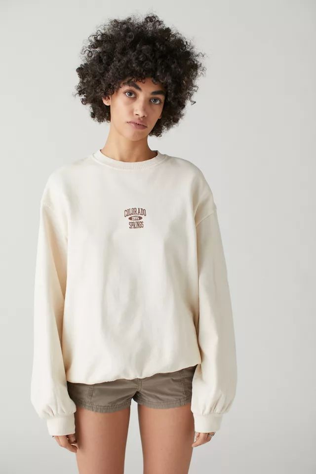 Colorado Springs Washed Crew Neck Sweatshirt | Urban Outfitters (US and RoW)