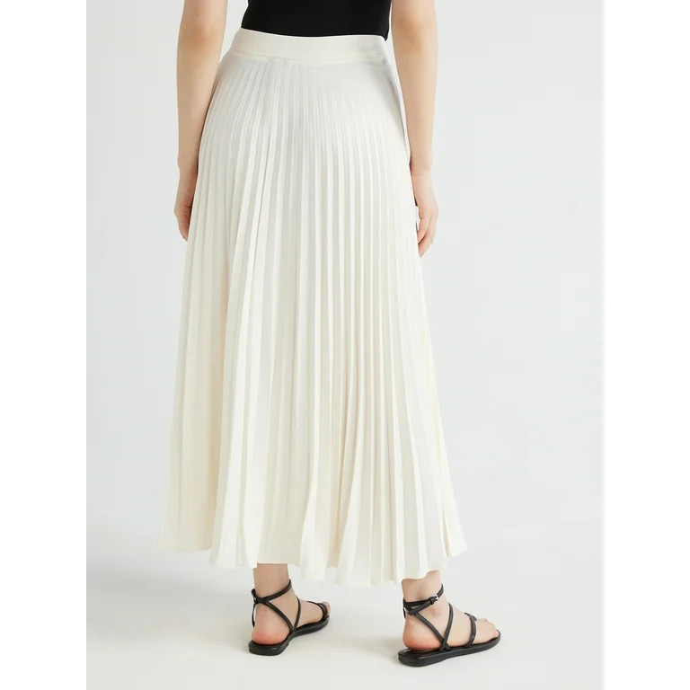 Scoop Women’s Pleated Maxi Skirt, Sizes XS-XXL | Walmart (US)