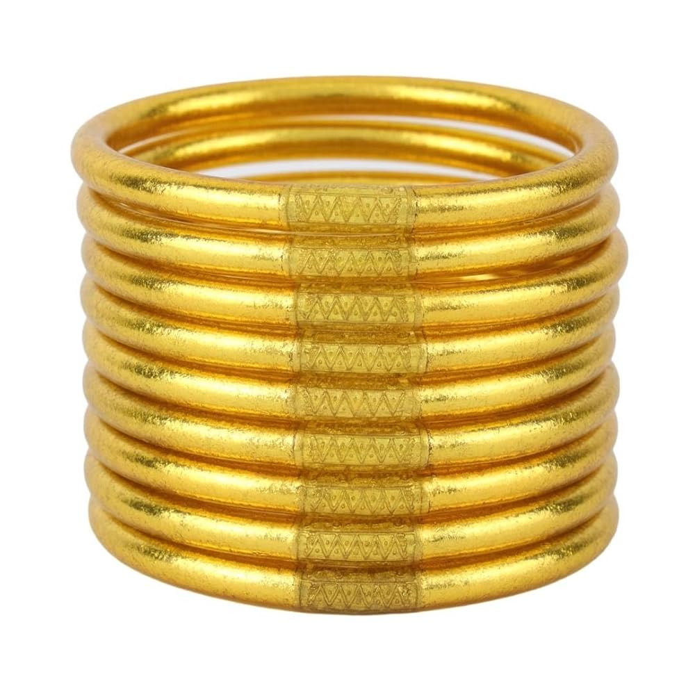 BuDhaGirl Gold All Weather Bangles (AWB) - Serenity Prayer | Amazon (US)