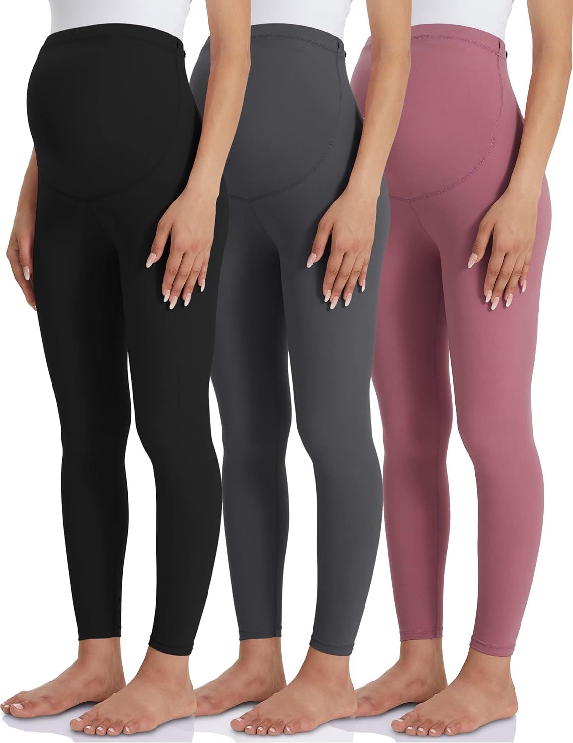 Buttergene Women's Maternity Leggings over the Belly Maternity Yoga Pants Workout Pregnancy Leggi... | Amazon (US)