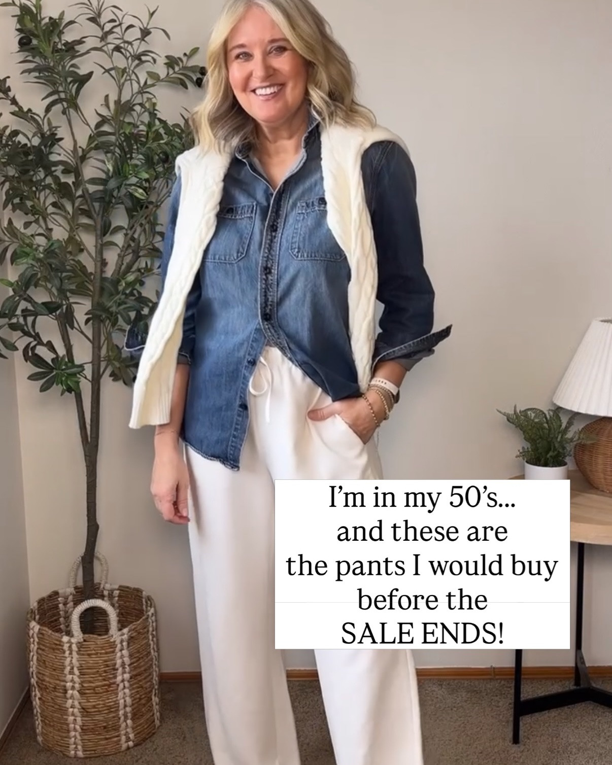 Comment SHOP for links! 🛍️
 These pants…they are a BEST SELLER for a reason!  And TODAY is the last day to get them ON SALE! 
Are they worth the hype? YES
Do they wrinkle? NO
Is the Ivory see through? NO
Can they be worn year round? YES
Can I wear them to the Office?  YES

Have you tried these yet? 
#officeoutfit #casualstyle #over50

#LTKgrwm #LTKootd #LTKOver40